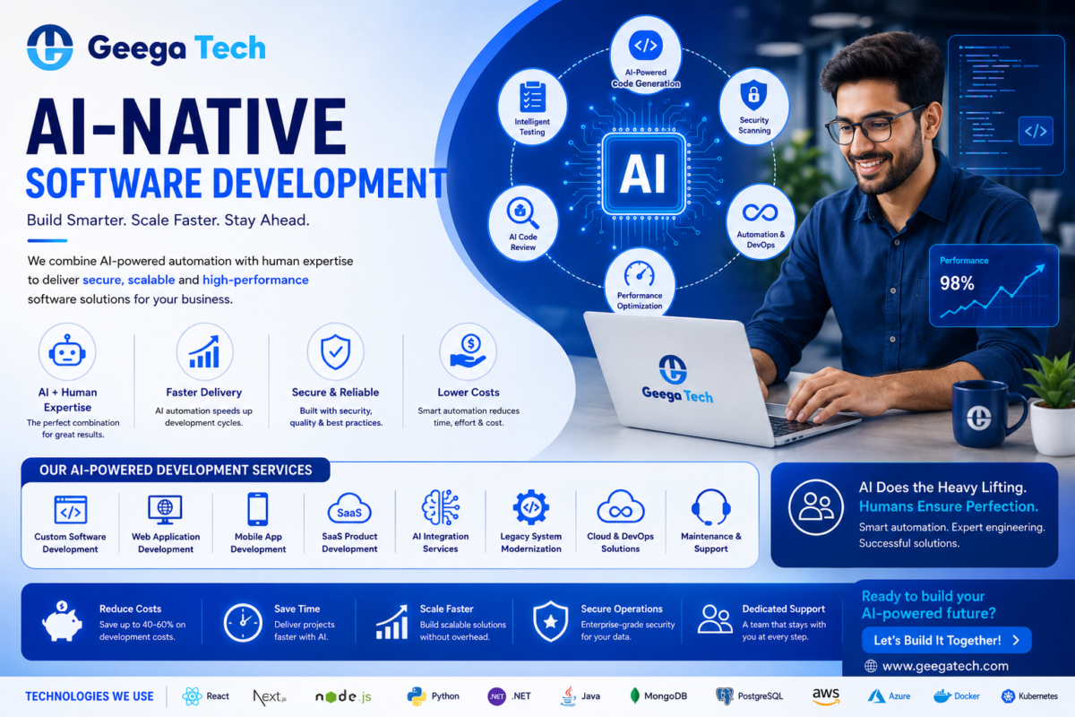 AI-Native Software Development Services by Geega Technologies